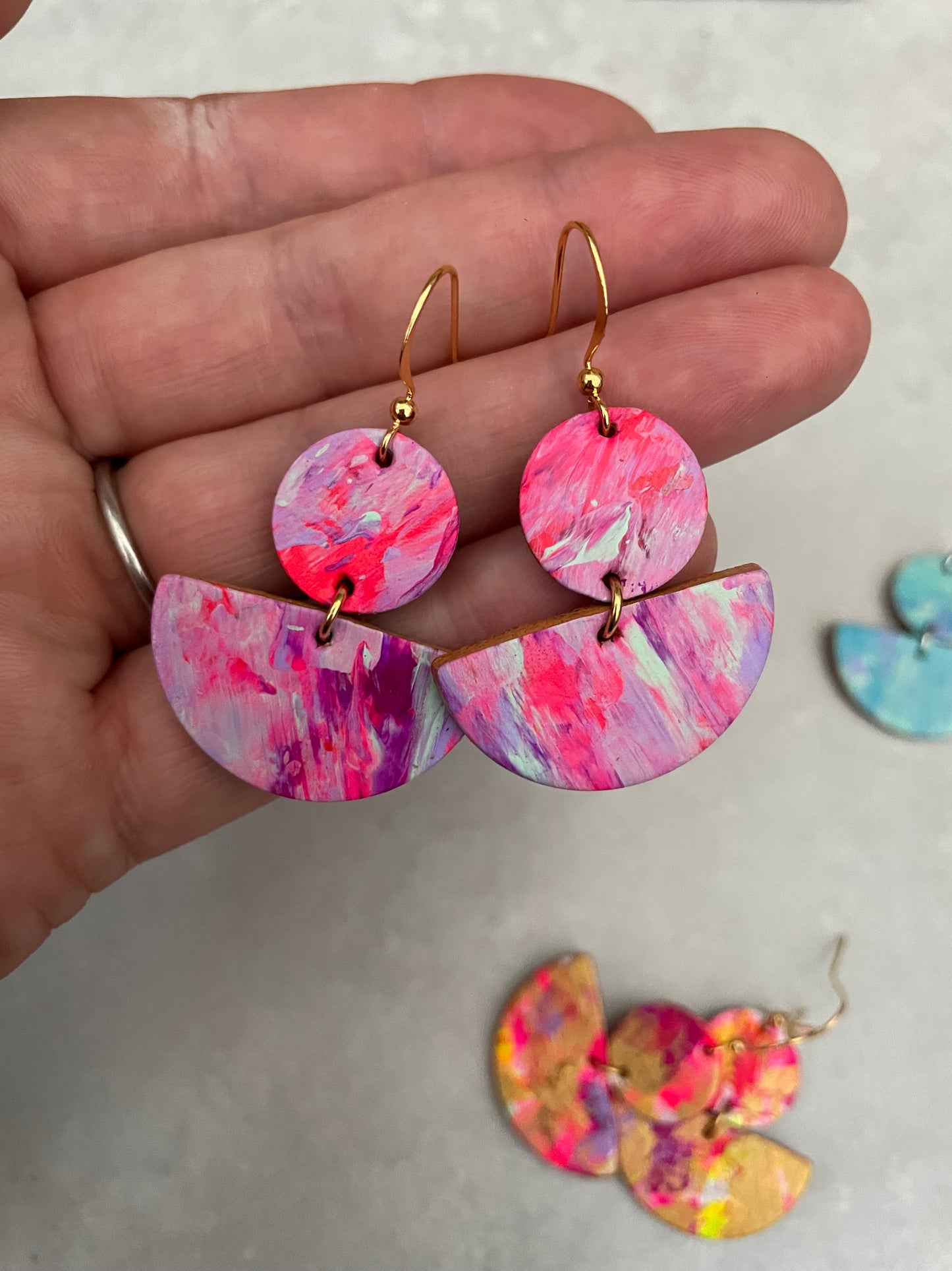 Earrings - “Pink Sky at Night”