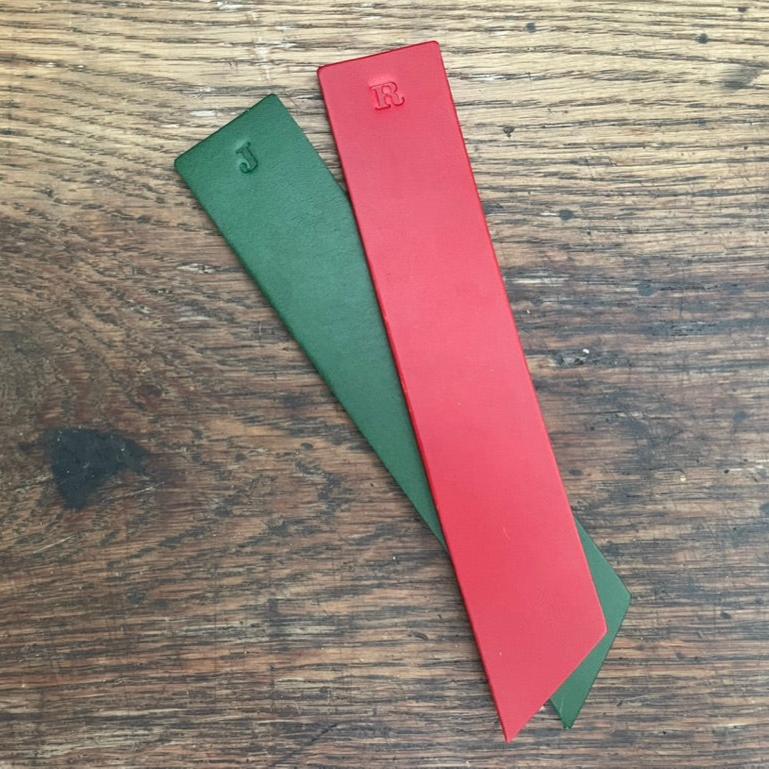 Leather Bookmark - Slanted