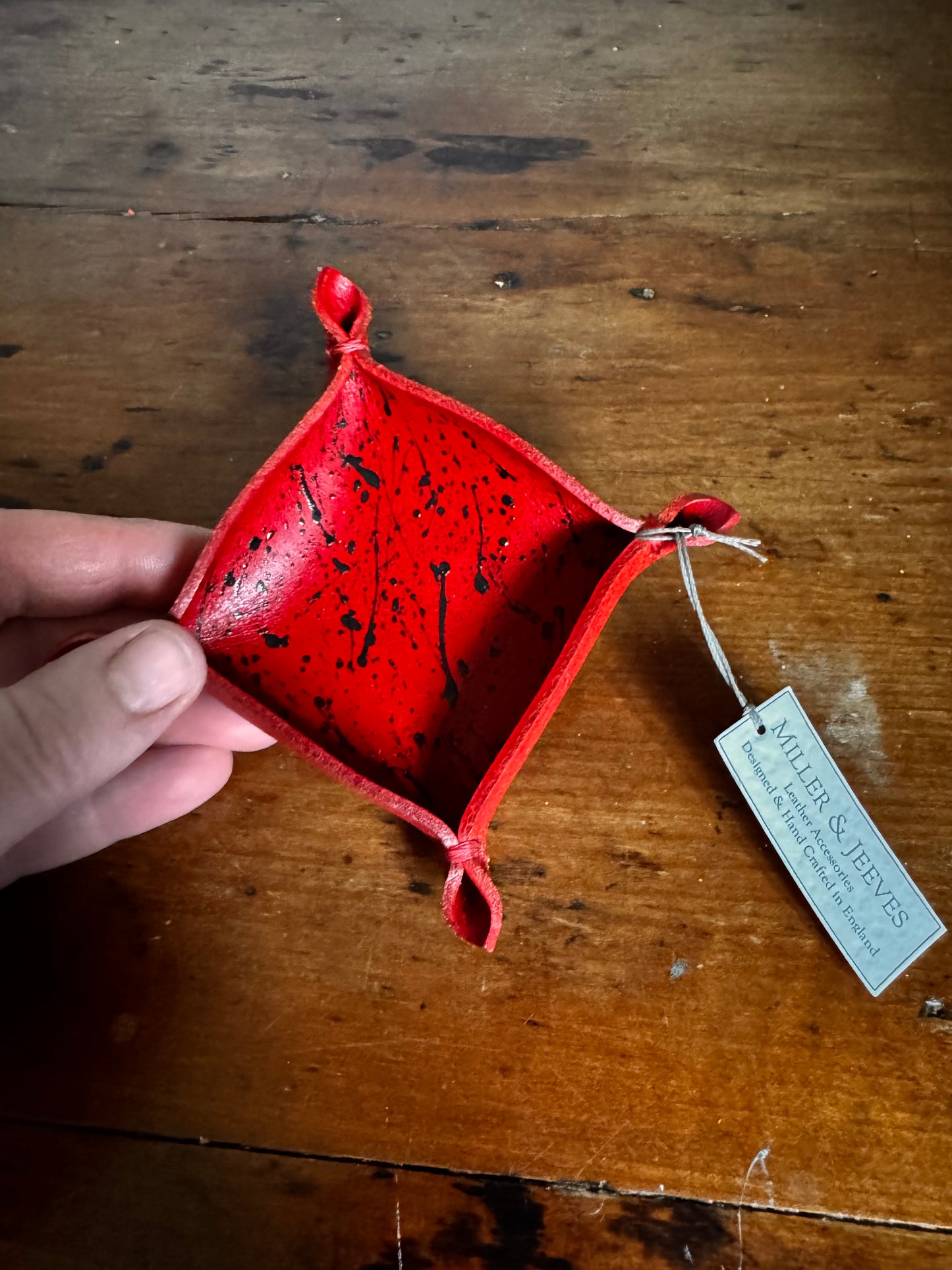 Mini Tray Tidy - Red/gold