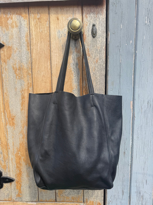 Magdalen Tote - Black Leather