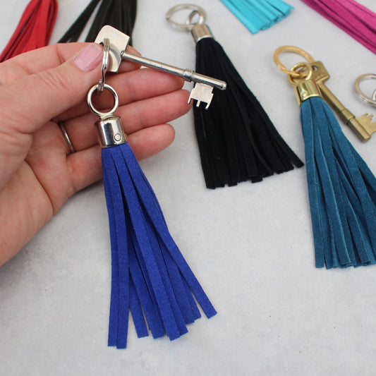 Swinbrook Tassel Keyring - Suede - Various Colours