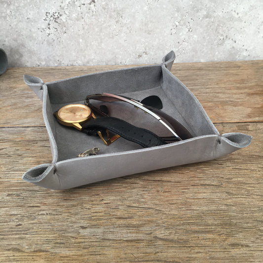 Leather & Suede Tray Tidy