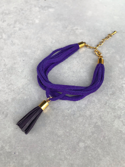 Varese Tassel Bracelet - lavender/ purple
