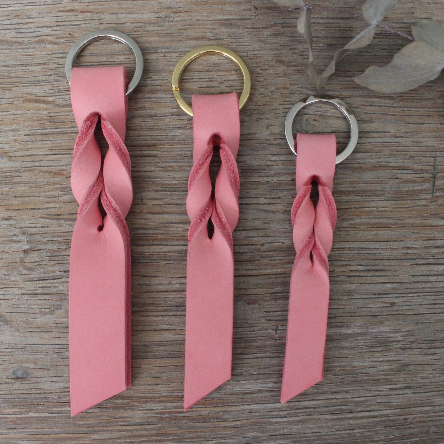 Twist Keyring - Rose Pink