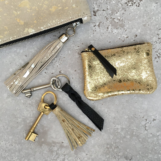 Foxcombe Coin Purse - metallic