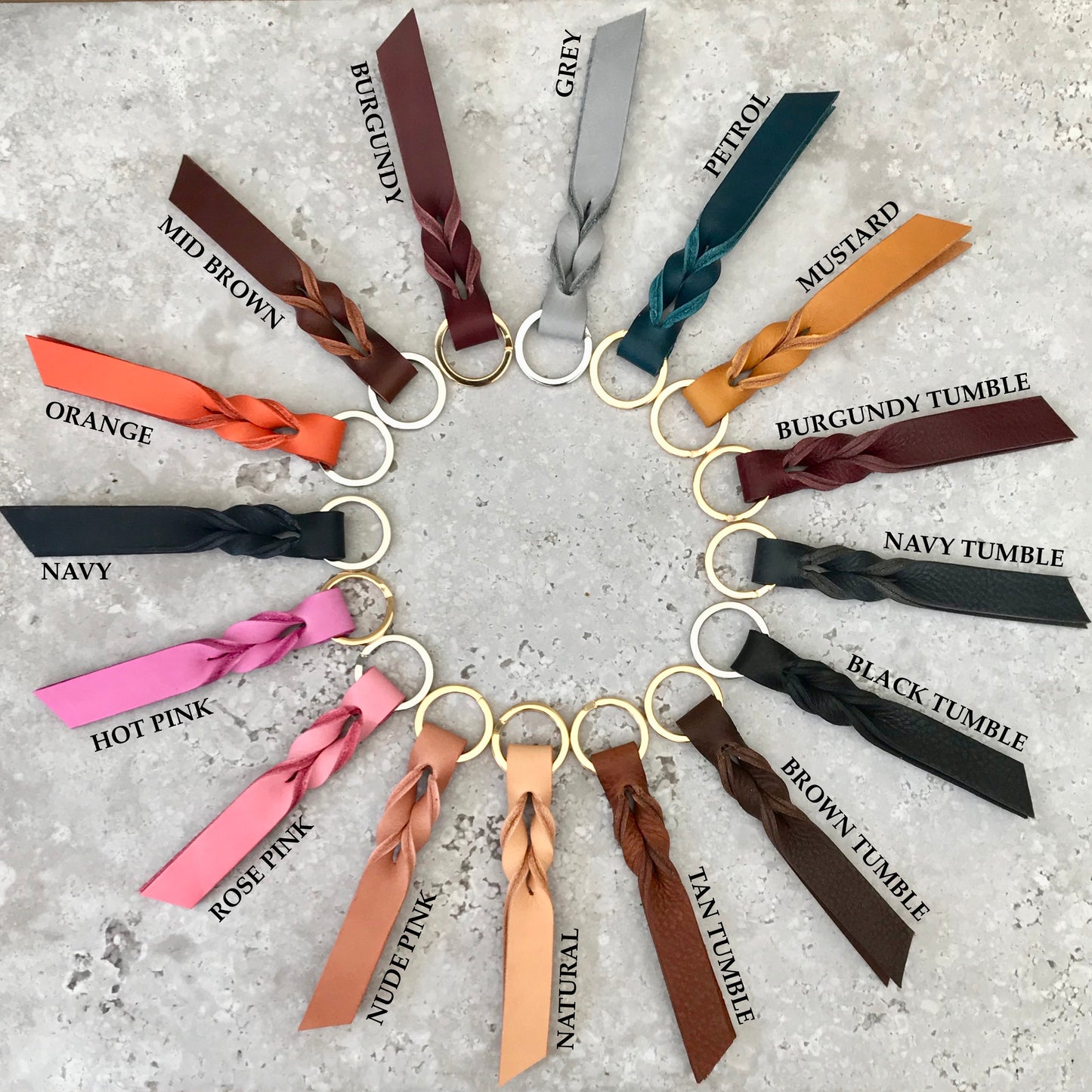 Twist Keyring - Various Colours