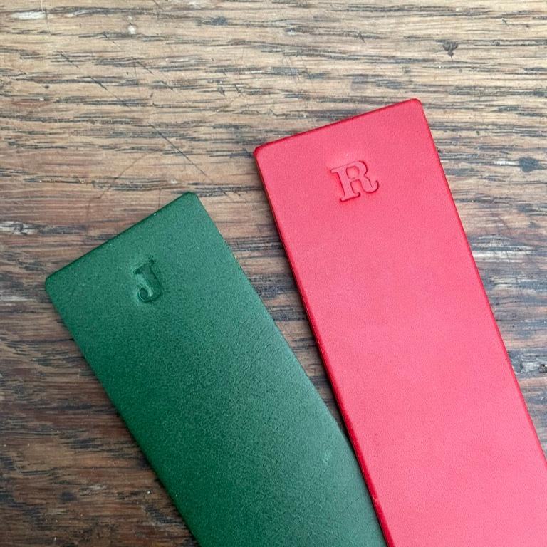 Leather Bookmark - Slanted