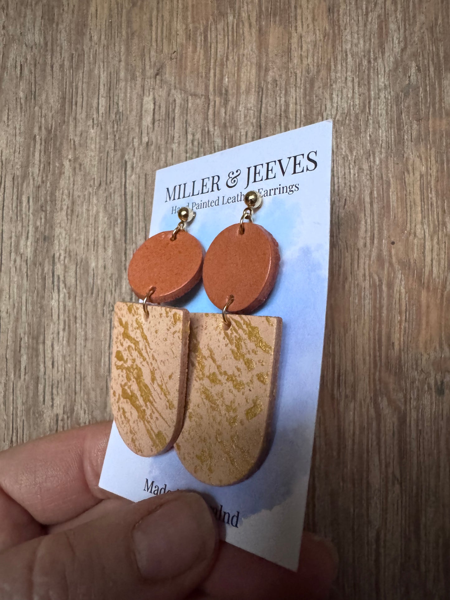 Sale - Earrings - natural/gold