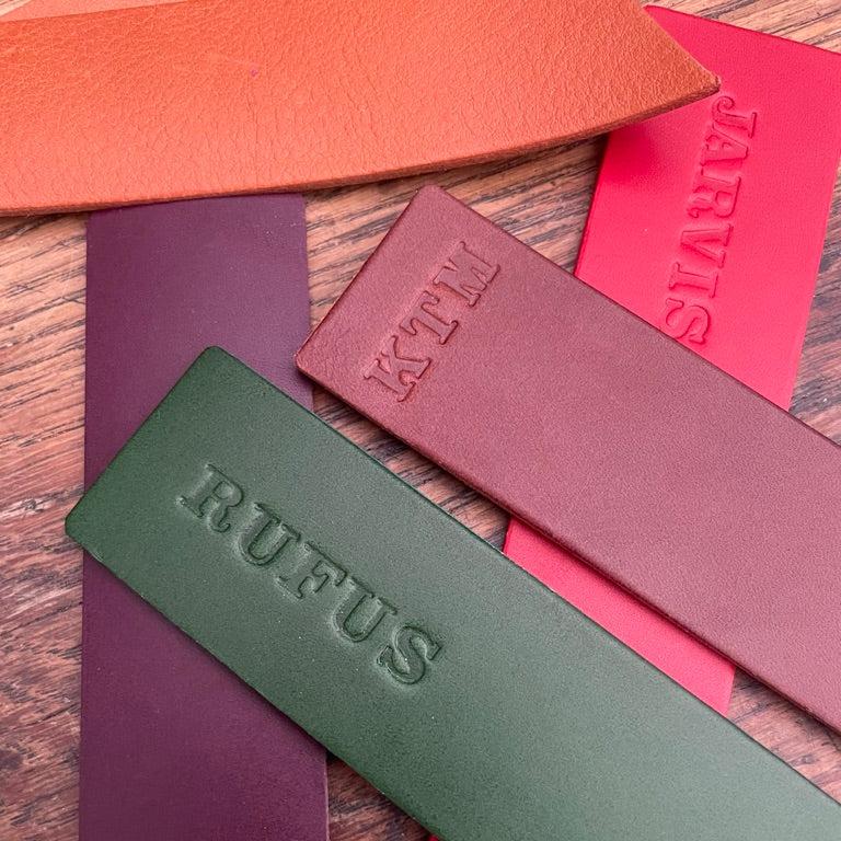 Leather Bookmark - Slanted