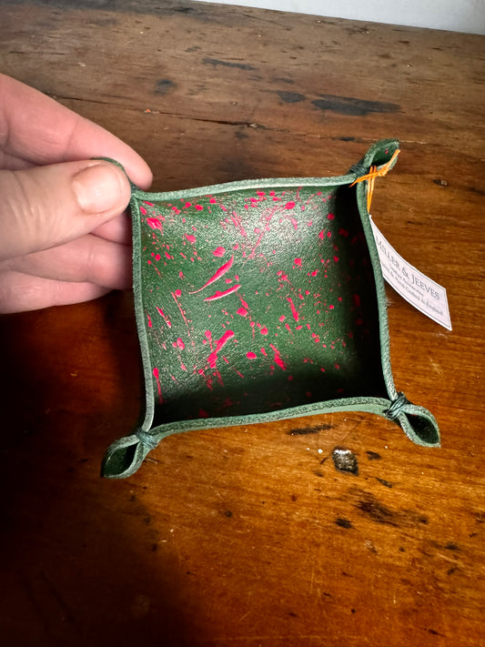 Mini Tray Tidy - green/pink