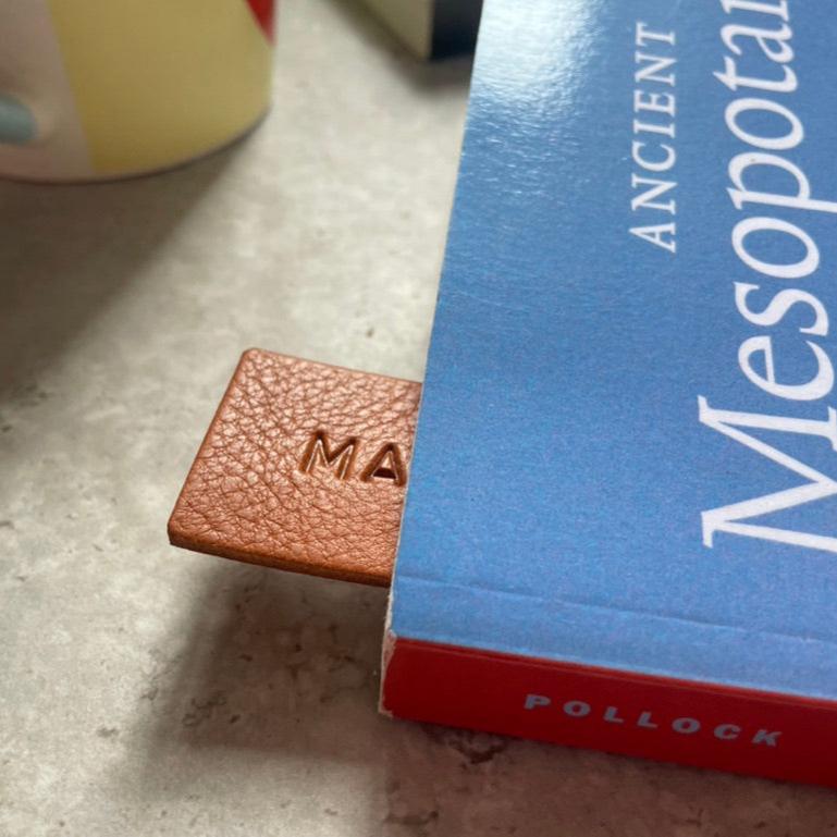Leather Bookmark - Slanted