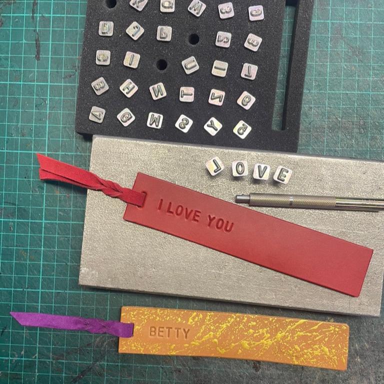 Leather Bookmark - Slanted