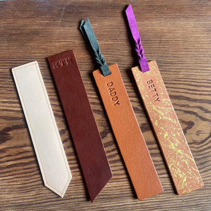 Leather Bookmark - Slanted