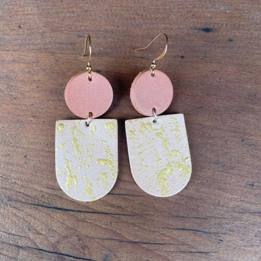 Sale - Earrings - natural/gold