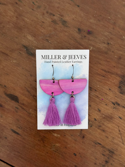 Sale - Tassel Earrings - pink/lilac