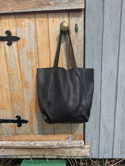 Magdalen Tote - Black Leather