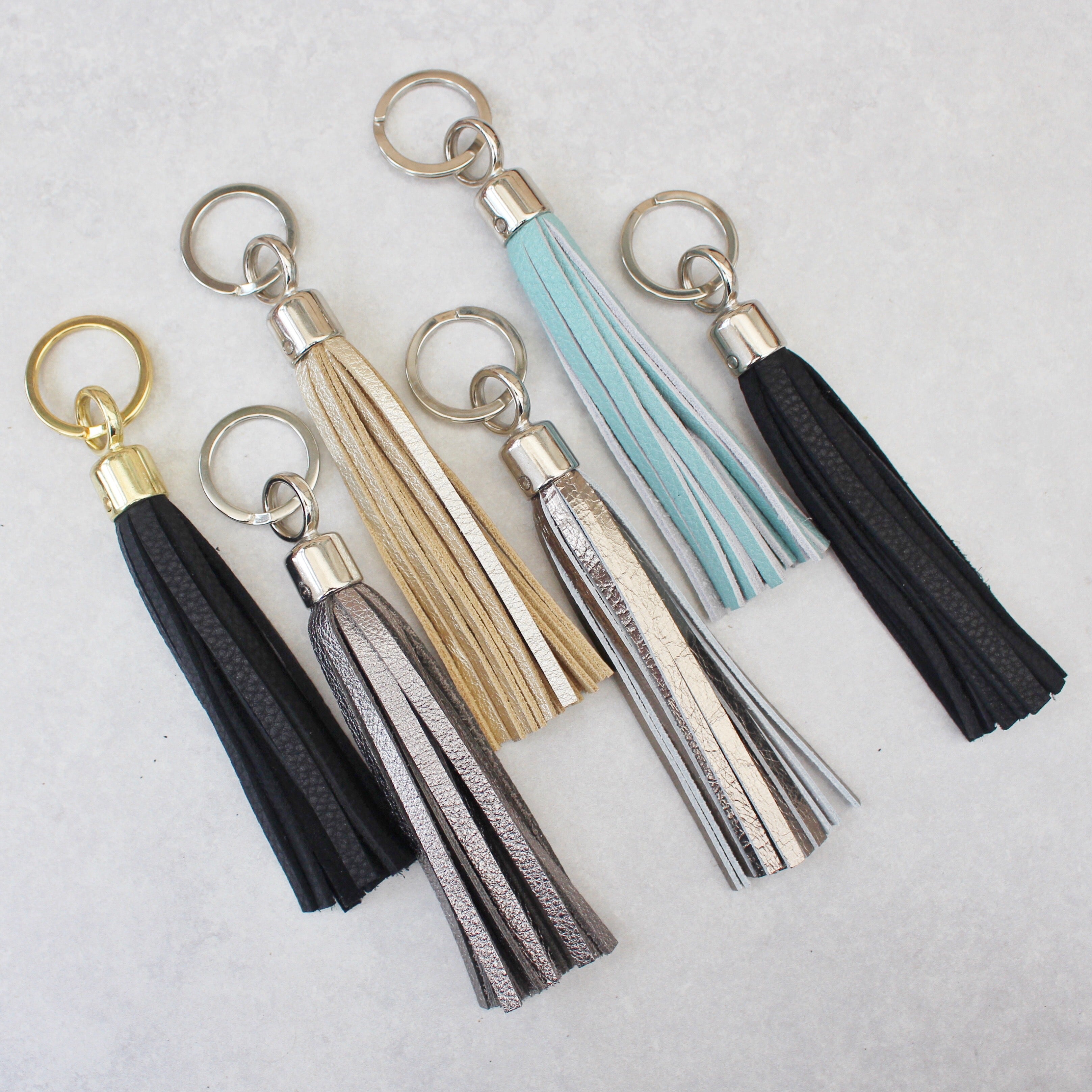 Swinbrook Tassel Keyring - Leather - Various Colours