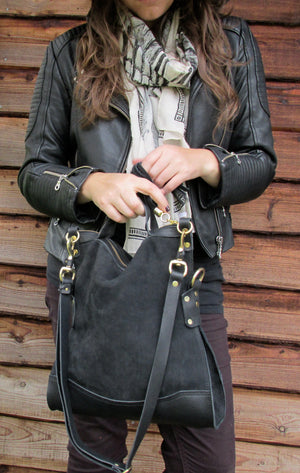 Delilah Crossbody Bag - Black Leather