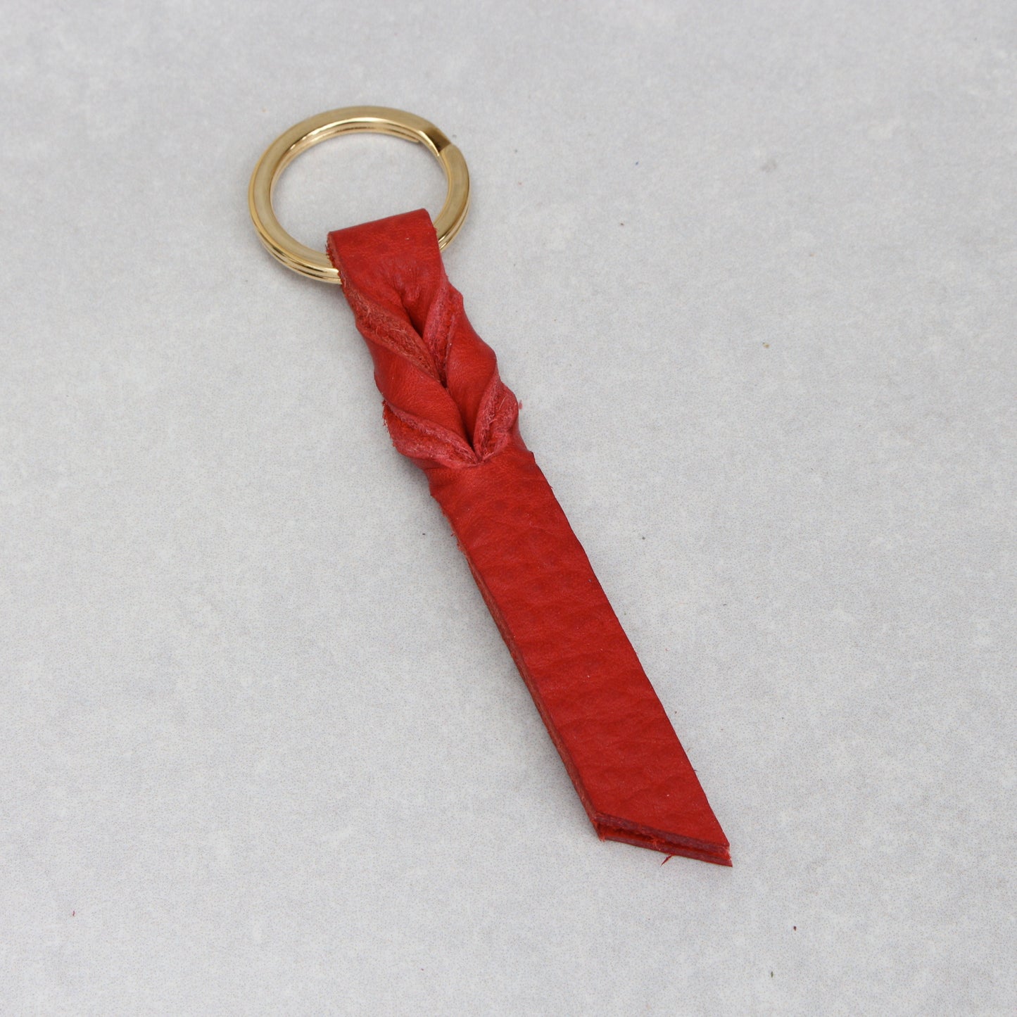 Twist Keyring - Red Smooth
