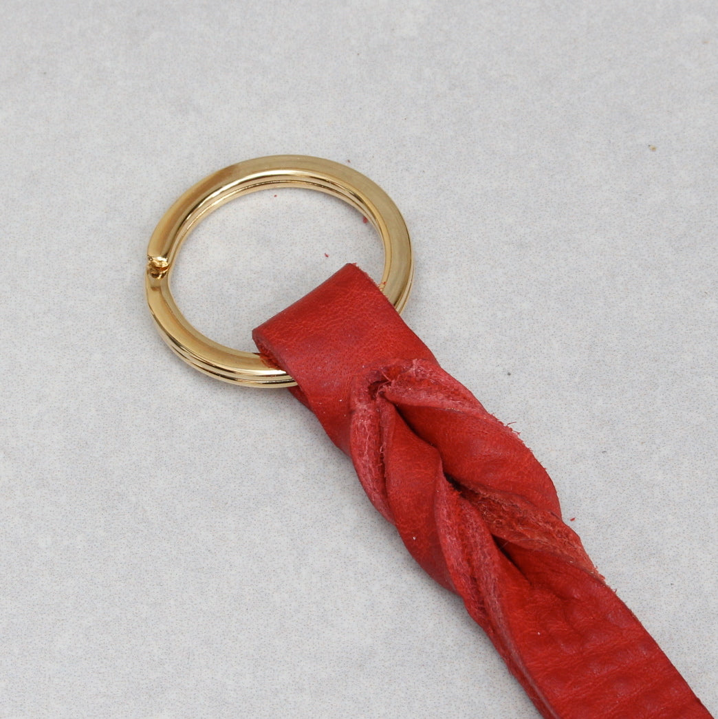 Twist Keyring - Red Smooth
