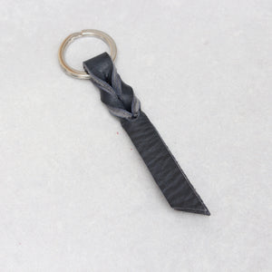 Twist Keyring - Navy Tumblegrain
