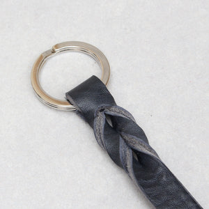 Twist Keyring - Navy Tumblegrain