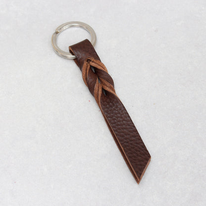Twist Keyring - Brown Tumblegrain