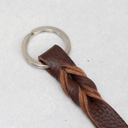 Twist Keyring - Brown Tumblegrain