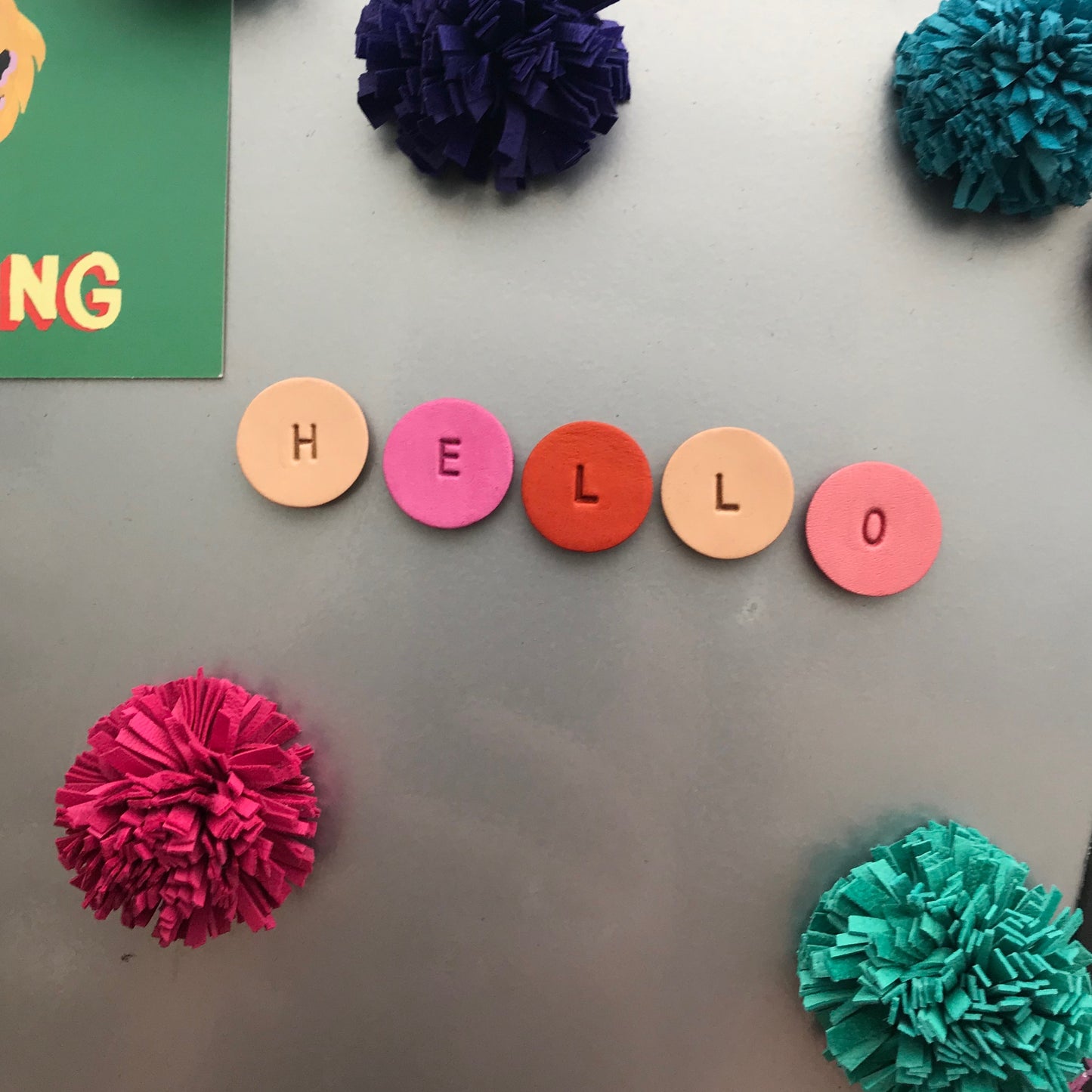 Single Letter Magnets - Sans Font Style