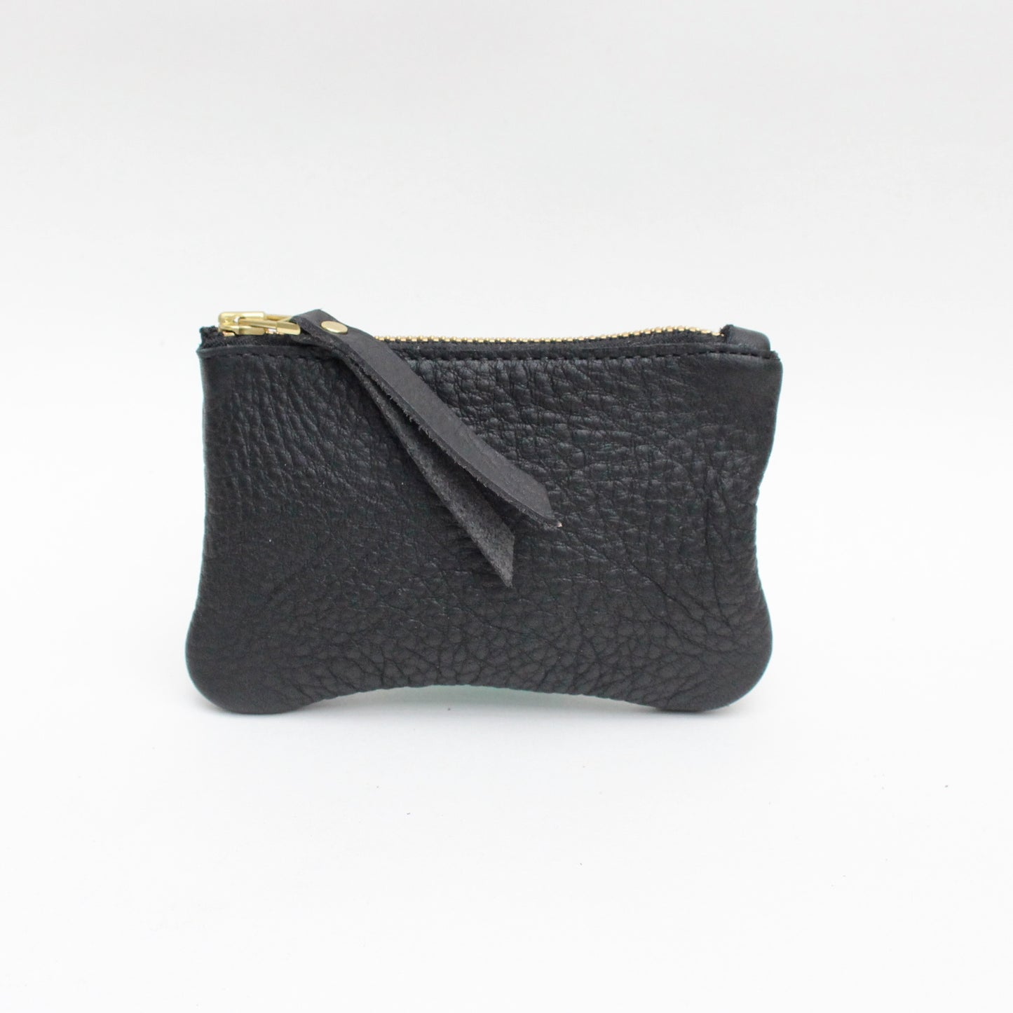 Foxcombe Coin Purse - Black Leather
