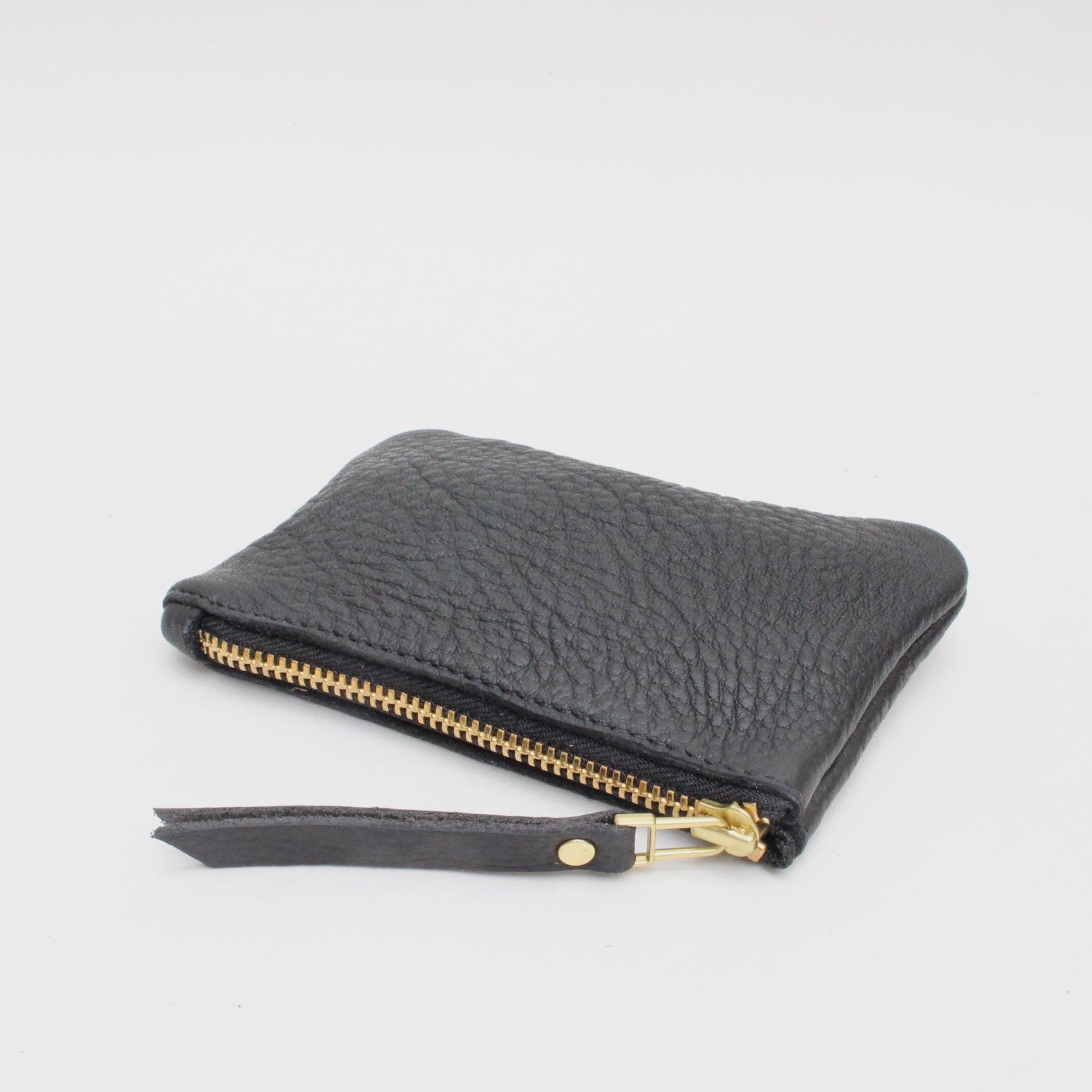 Foxcombe Coin Purse - Black Leather