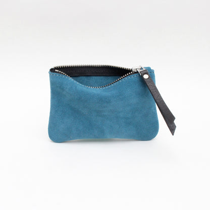 Foxcombe Coin Purse - Teal Suede