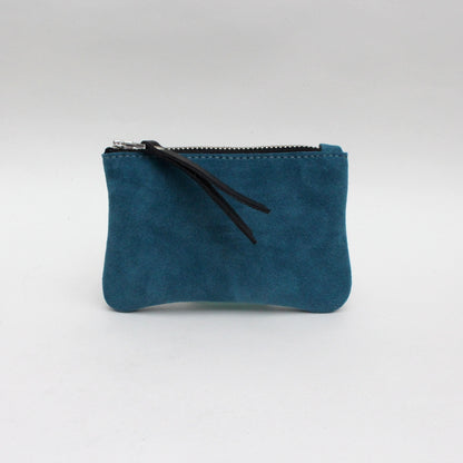 Foxcombe Coin Purse - Teal Suede