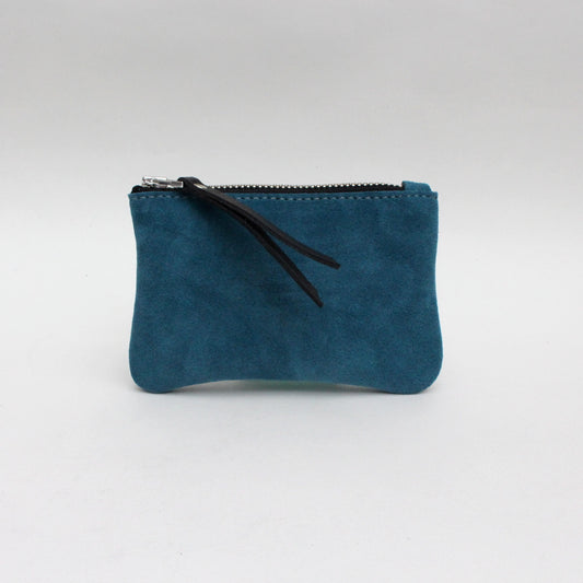 Foxcombe Coin Purse - Teal Suede