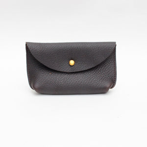 Hebden coin pouch, dark brown, Miller and Jeeves