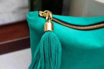 Betsy Mini - green suede