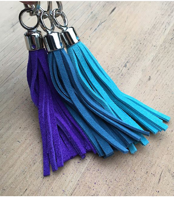 Swinbrook Tassel Keyring - Suede - Various Colours
