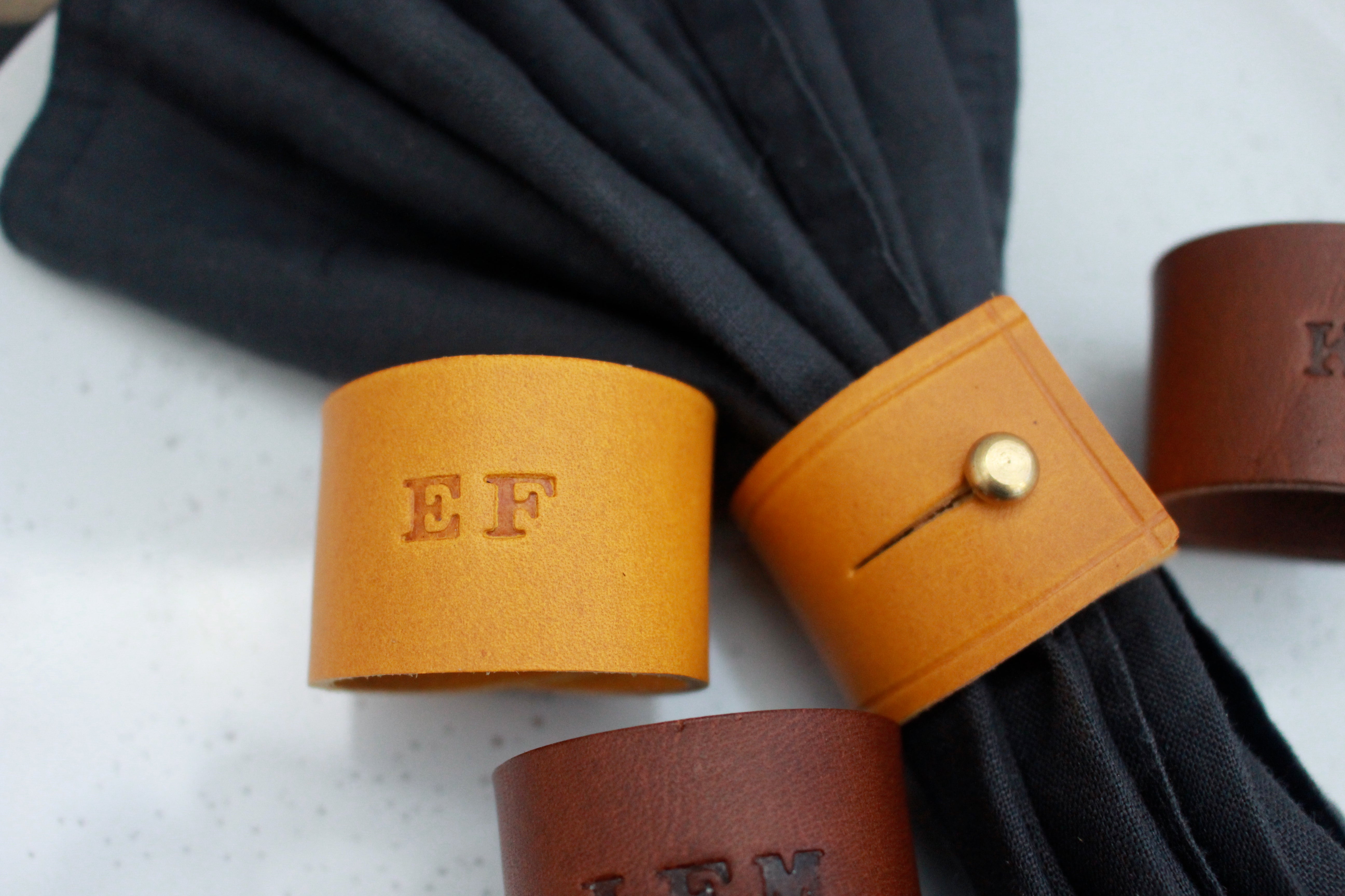 Personalised Leather Napkin Ring