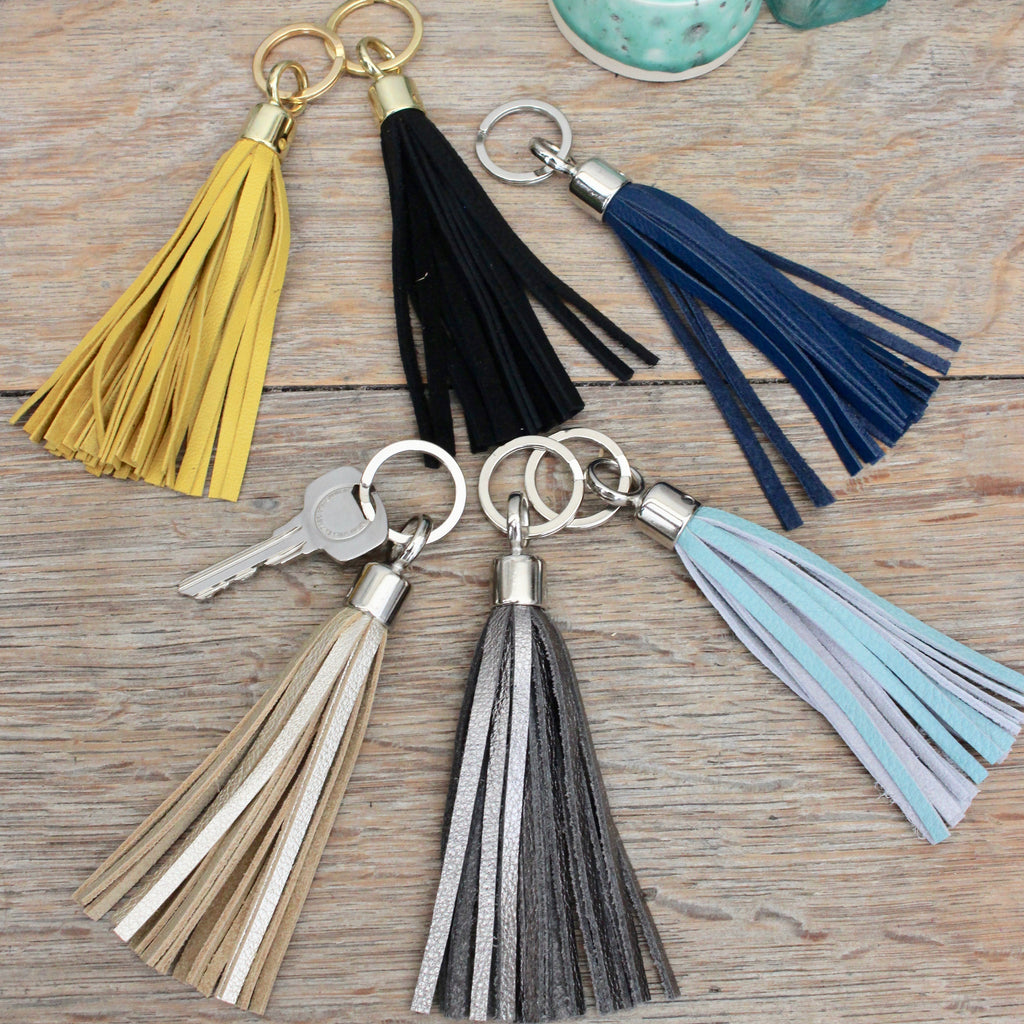 Swinbrook Tassel Keyring - Leather - Various Colours