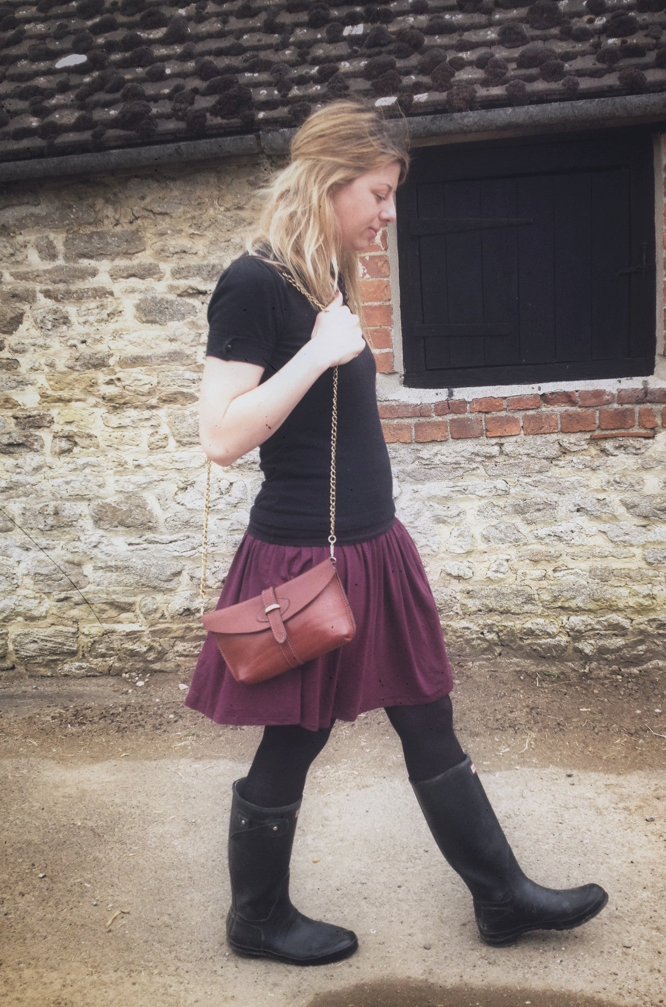 Dorothy Shoulder Bag - Black Leather