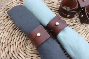 Handmade Leather Napkin Rings