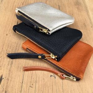 Foxcombe Coin Purse - Black Leather