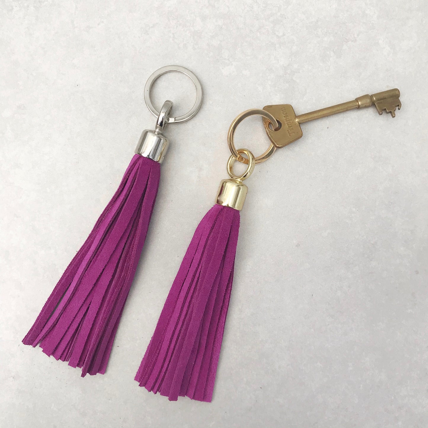 Swinbrook Tassel Keyring - Suede - Various Colours