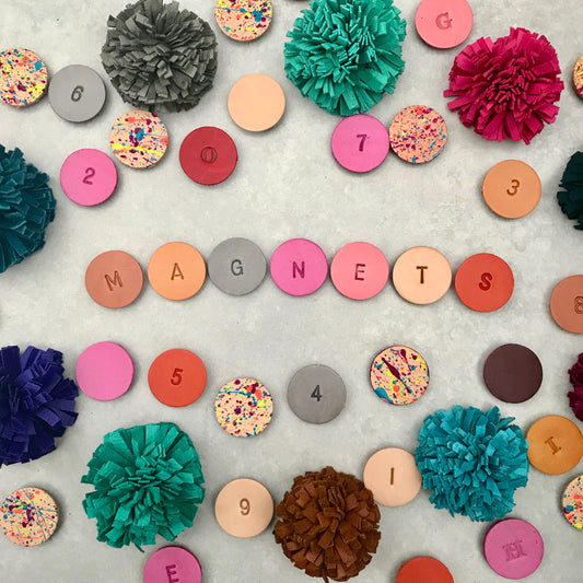 Single Letter Magnets - Sans Font Style
