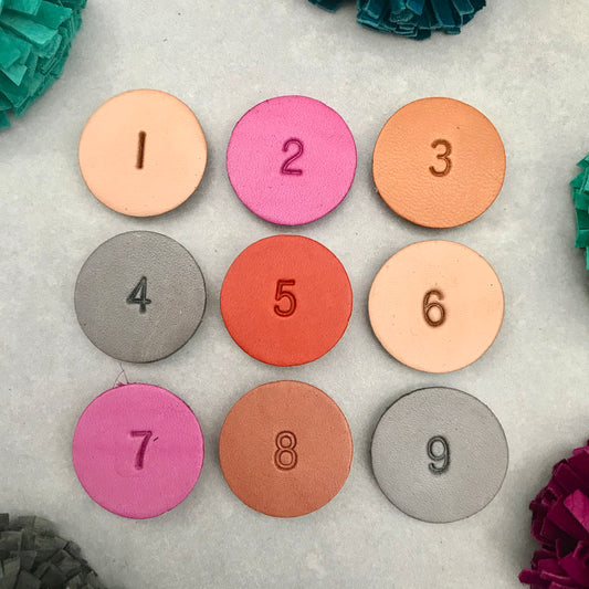 Single Number Magnets - Sans Font Style