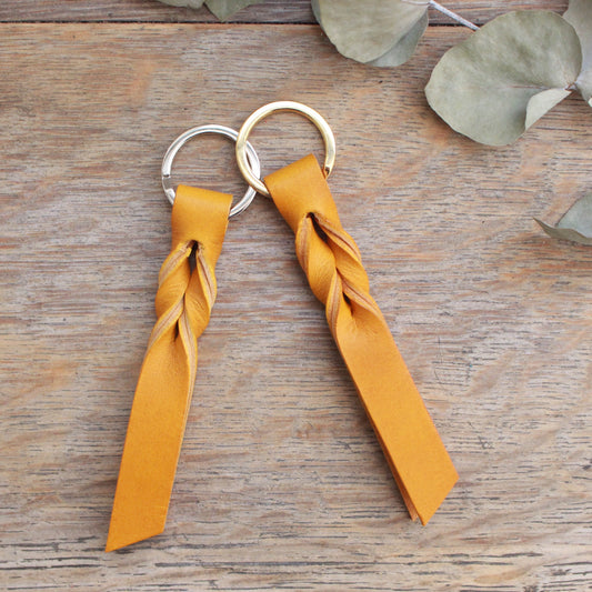 Twist Keyring - Mustard Yellow