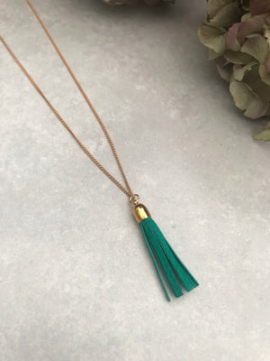 Tassel Necklace - green