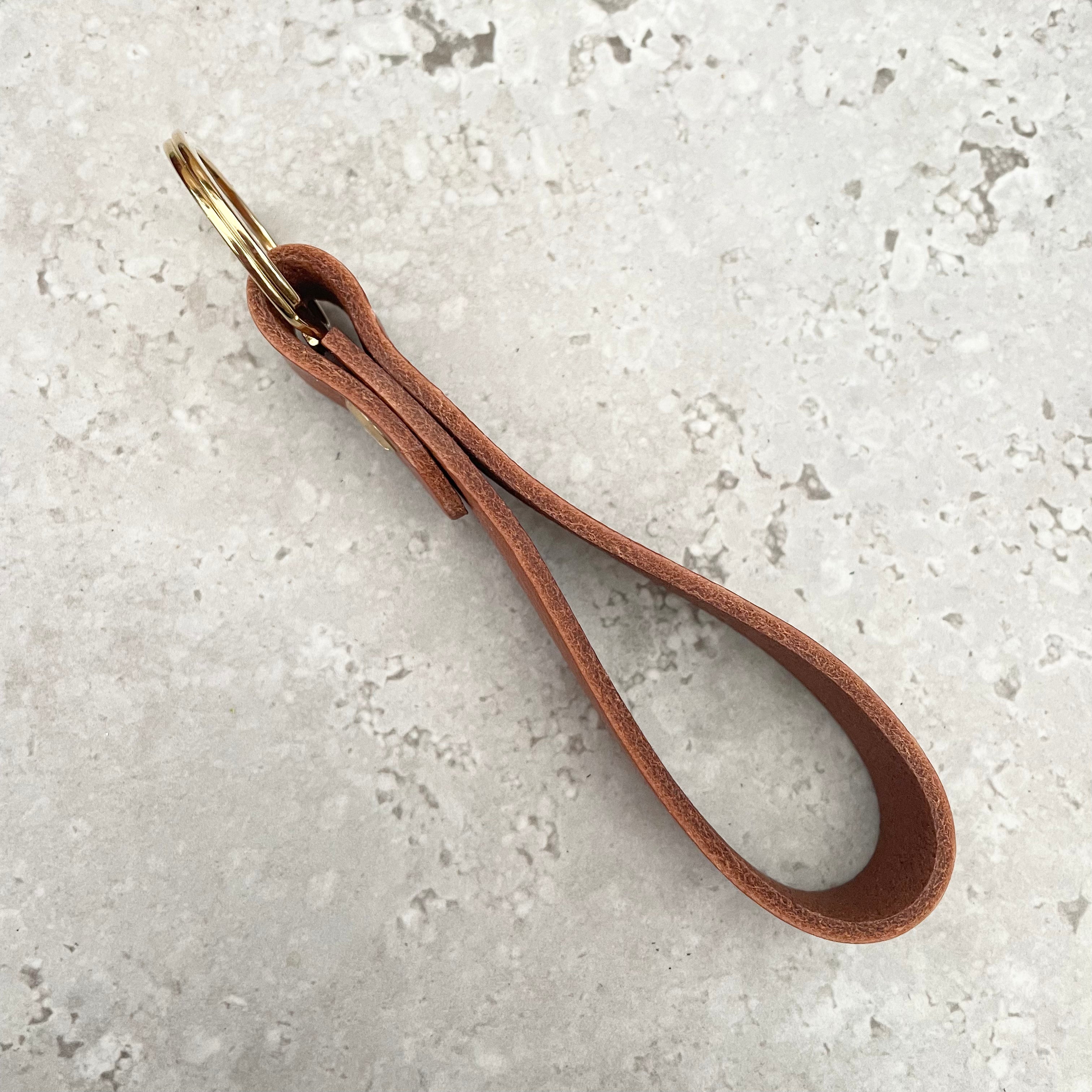 Loxley Loop Keyring - Whisky Leather