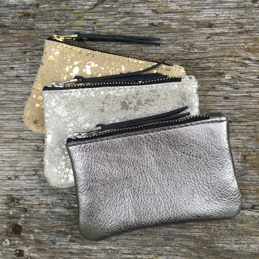 Foxcombe Coin Purse - metallic