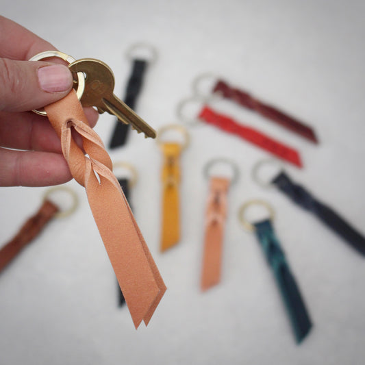Twist Keyring - Nude Pink